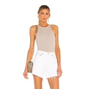 AGOLDE Parker Long Short in Panna Cotta (Size 28)